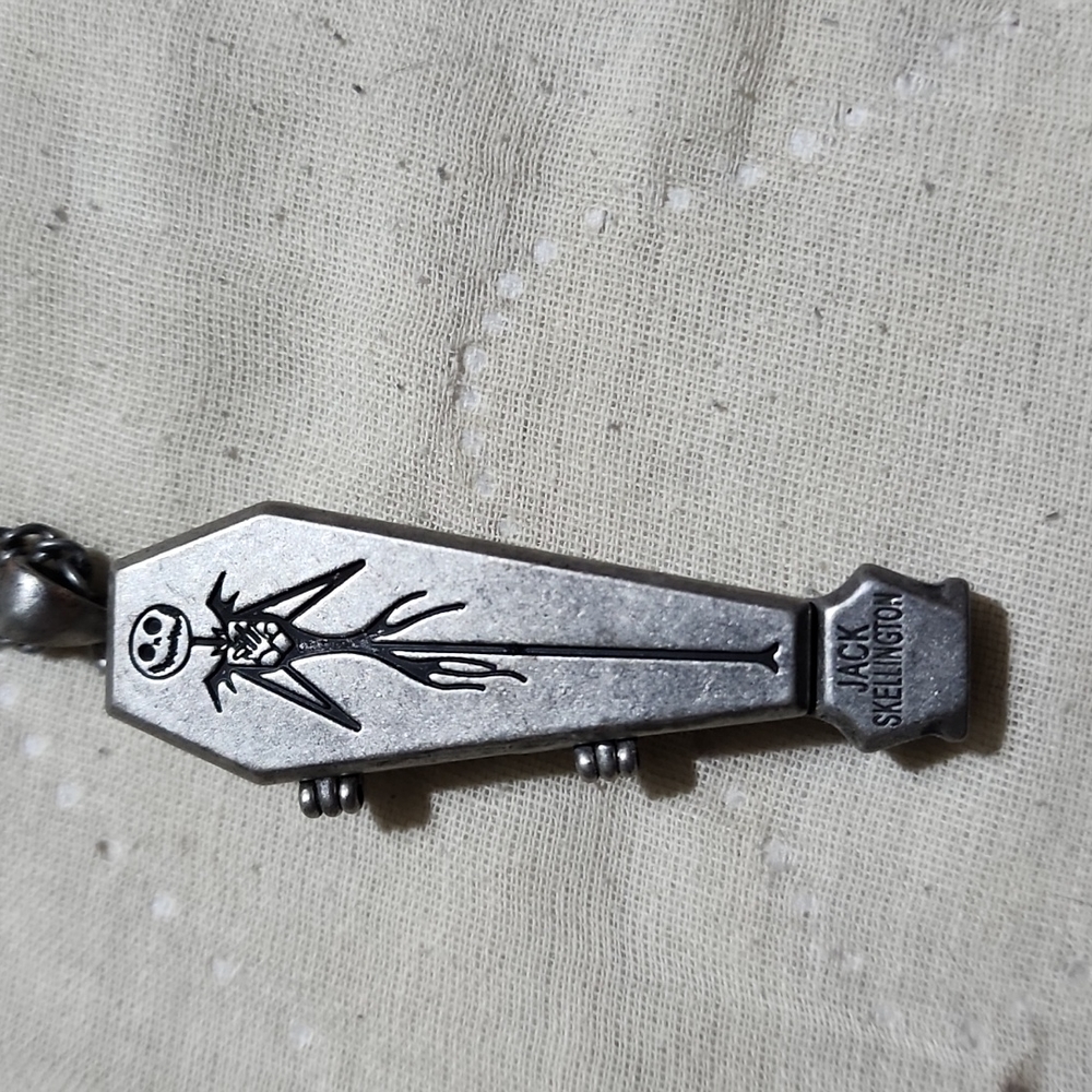 Jack Skellington coffin Disney Nightmare before Christmas anniversary necklace